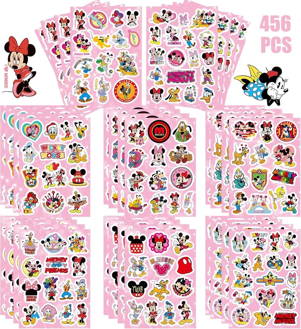 (32 Pack) -Mouse Stickers, Scrapbooking, 32 Different Sheets, Teacher Reward Stickers